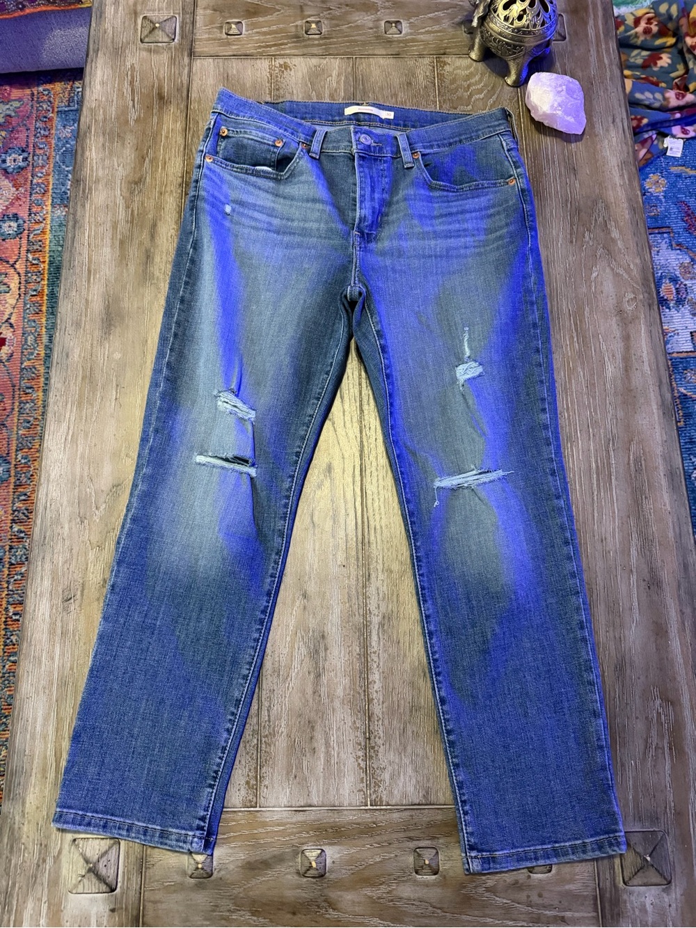 Levi's Boyfriend Distressed Jeans